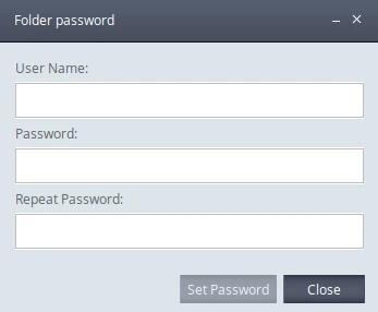 folder password