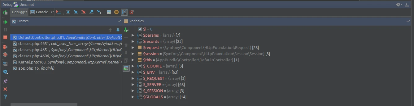 дебаг-панель