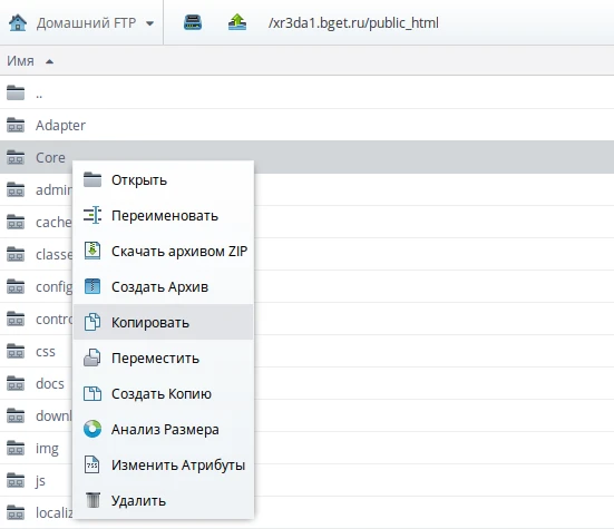 кнопка Копировать