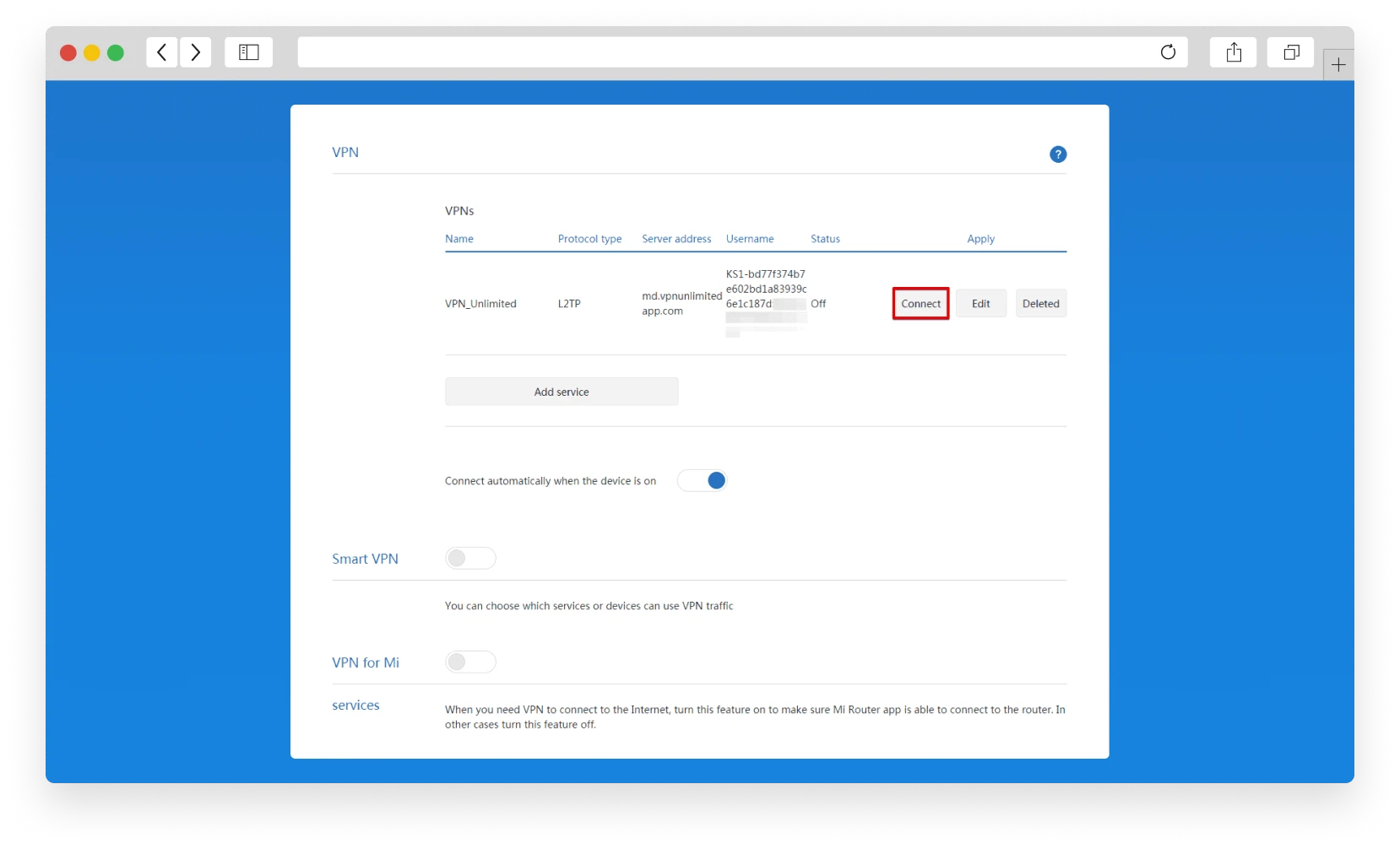 Xiaomi соединение