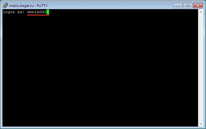 логин пользователя