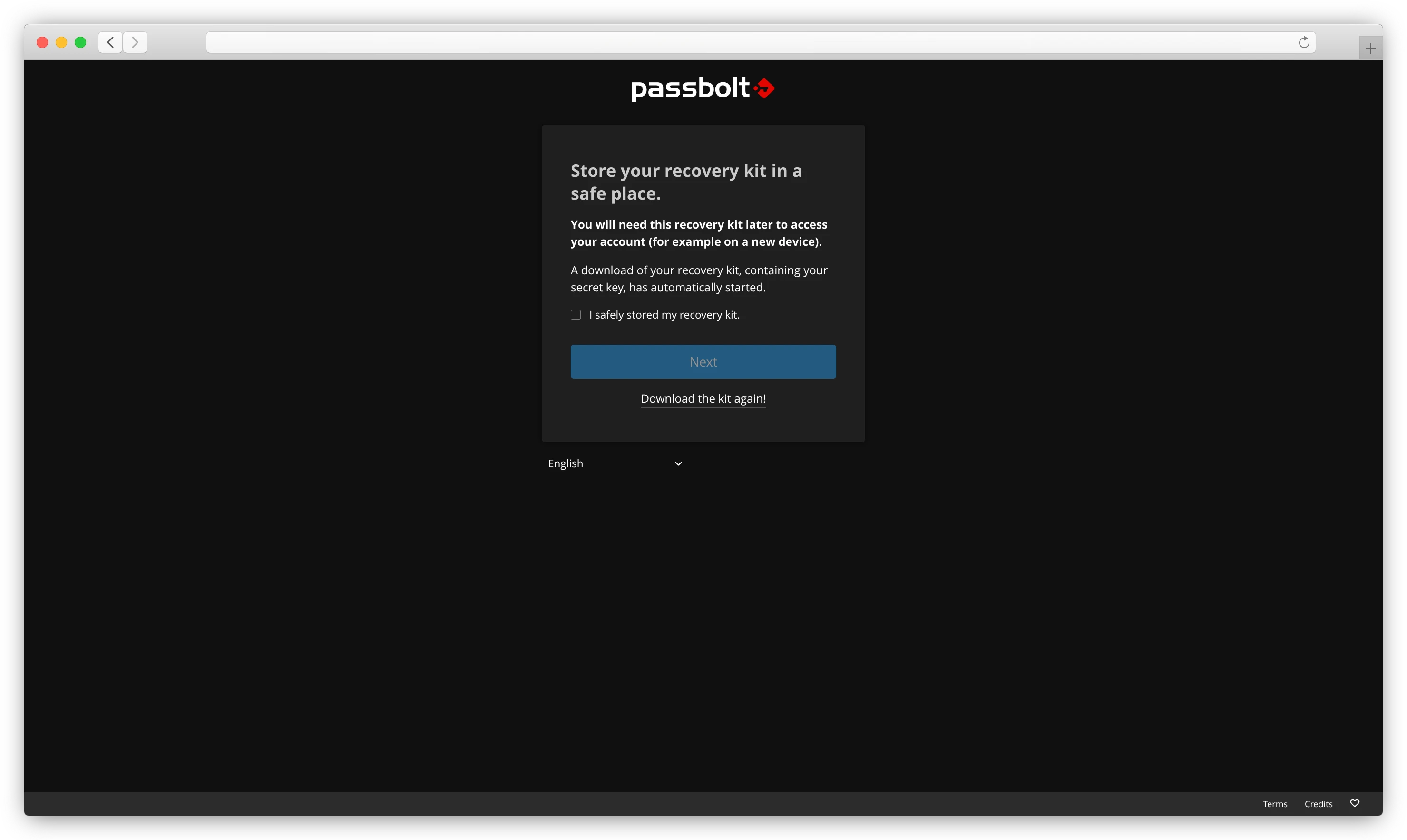Downloading the recovery kit