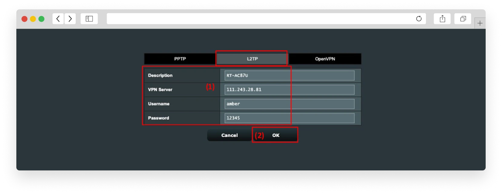 настройка L2TP