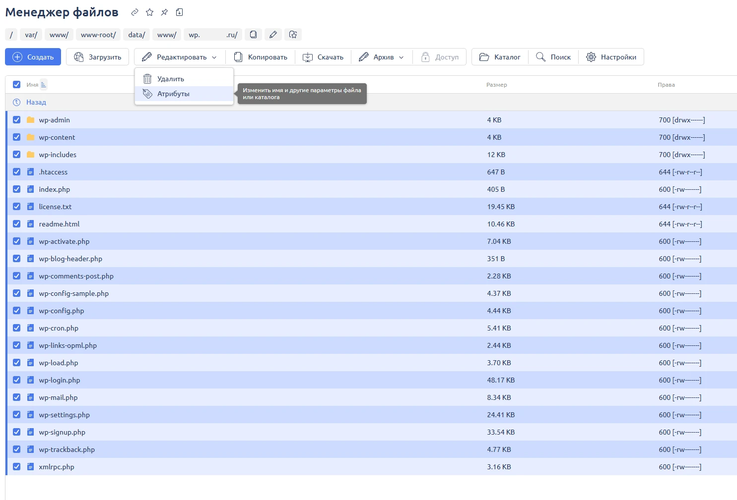 владелец файлов