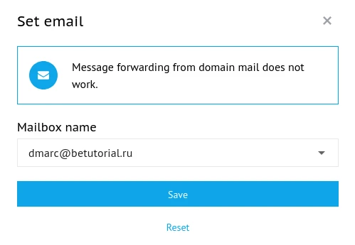 set email