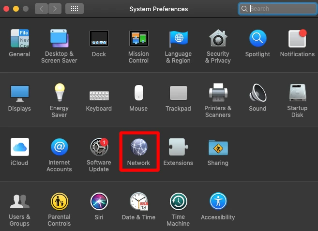 alt: Network (Сеть) Mac OS