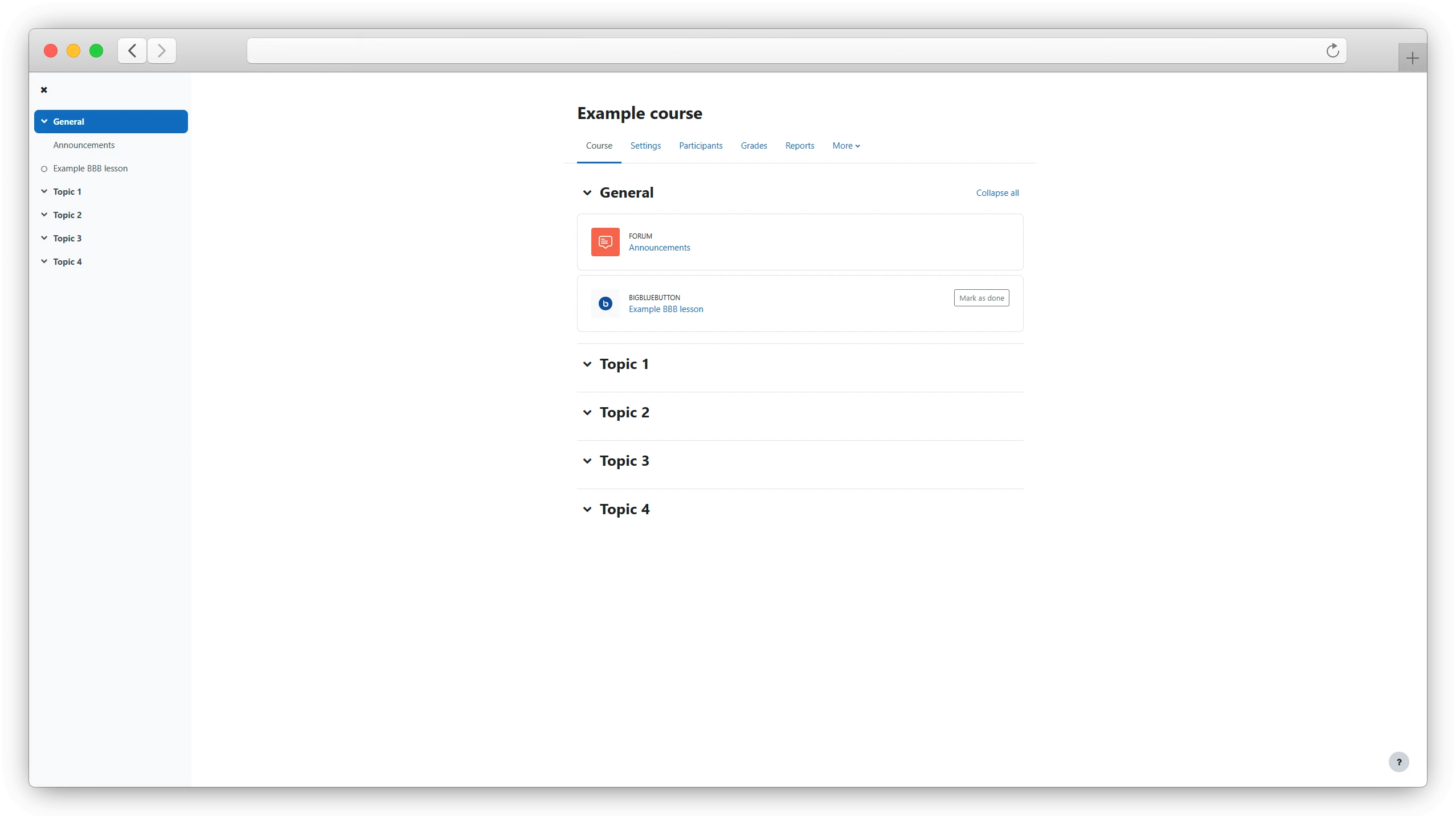 BigBlueButton  Moodle
